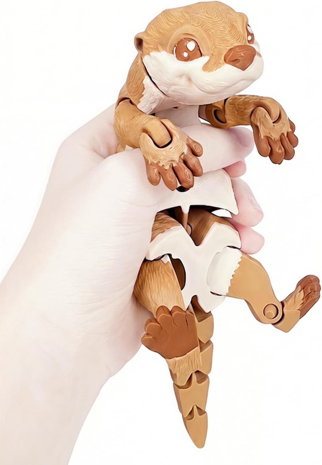 3D Printed Animals - Articulated Otter, Movable Joints, Desk Home Office Decor, Flexible Animals Toy Statue, Birthday