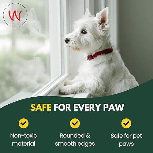 Miniatura 6 de CLAWGUARD Protector de alféizar de ventana protección transparente fuerte contra arañazos de perros y gatos, masticar, babear y arañar en los