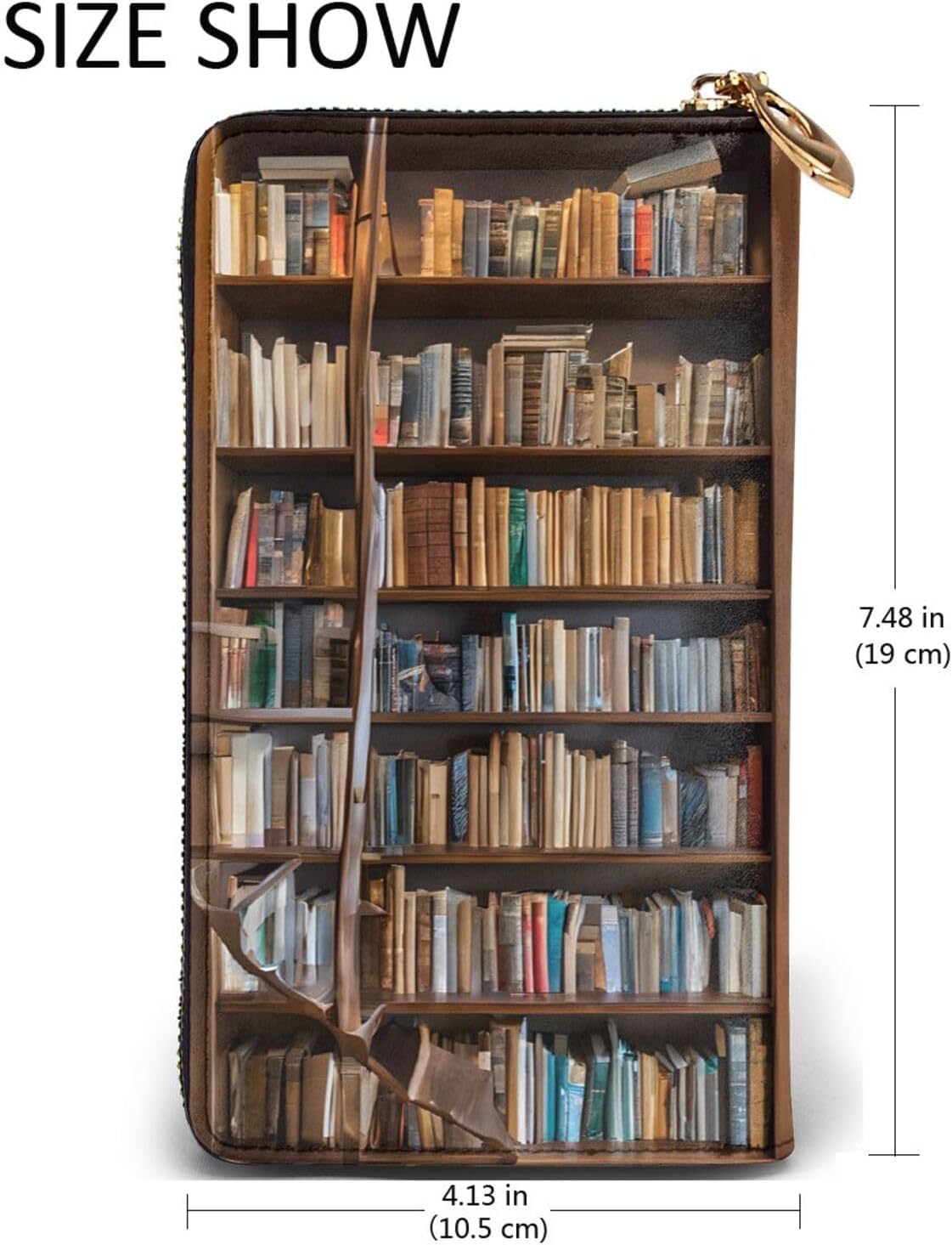 Booksfull Width Double-Sided Printed Long Wallet Is A Must-Have For Travel, Portable And Easy To Store In One