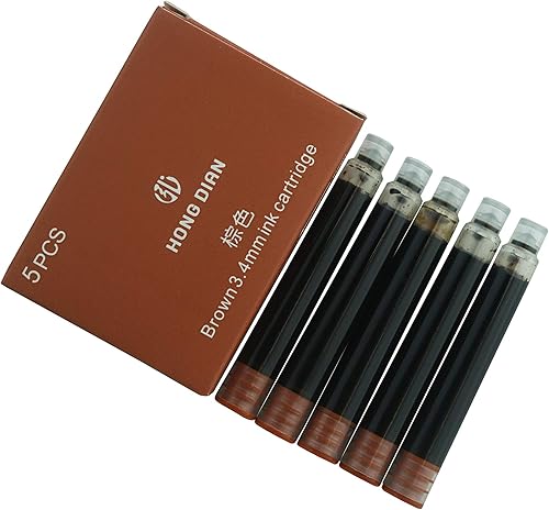 Vista 41 de HongDian - Juego de 30 cartuchos de tinta para bolígrafo estilográfico Negro