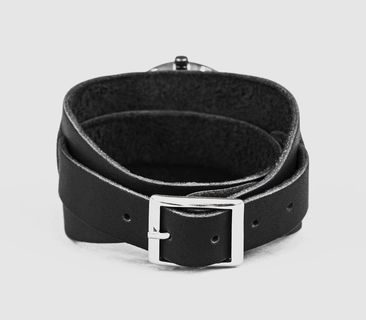 Hypoallergenic wide leather watch cuff band for men or women for lug 10mm - 30mm, Handmade UA 5020