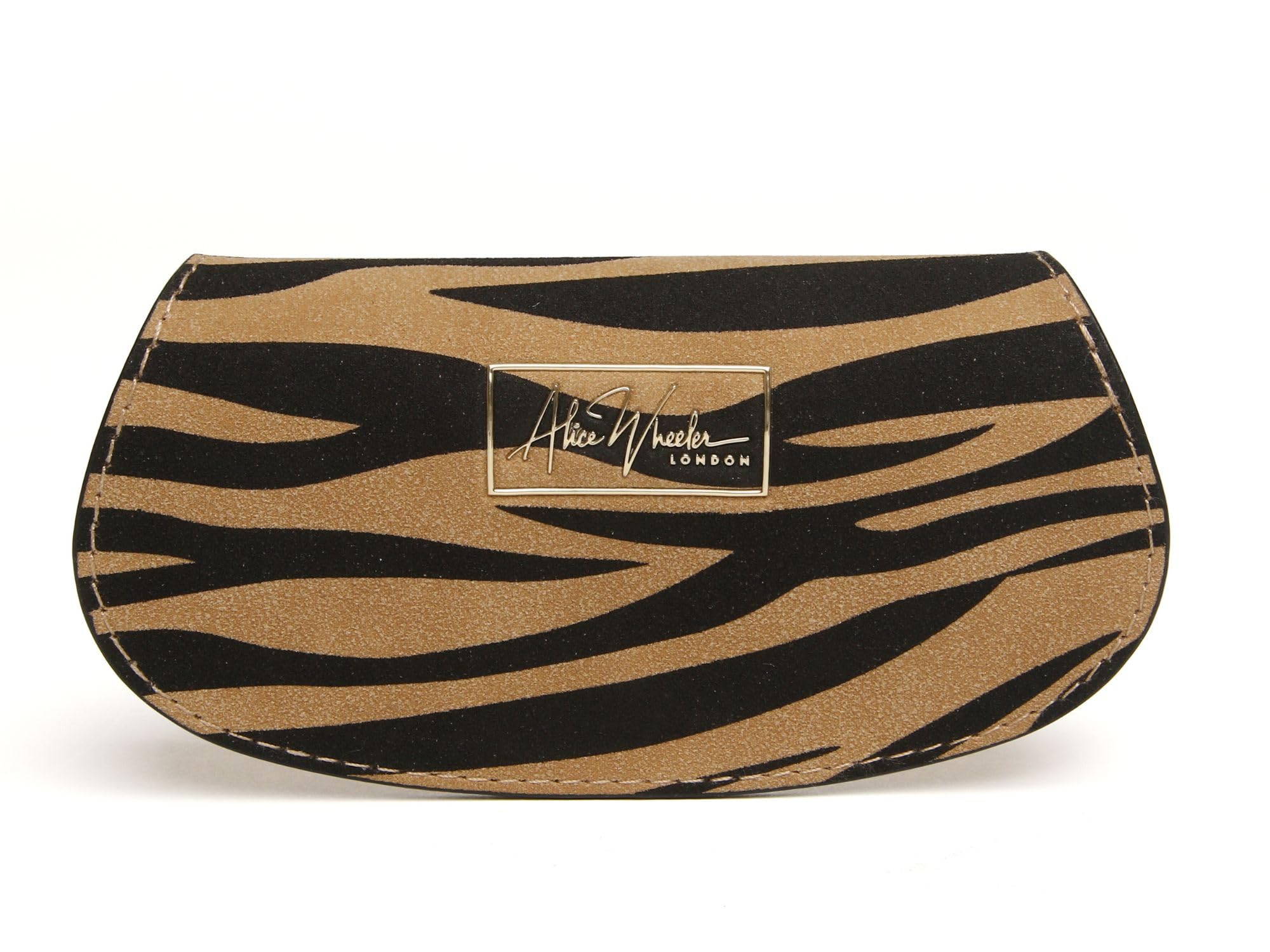 Alice Wheeler Dark ( Zebra) Eyeglasses Case -Vegan Leather