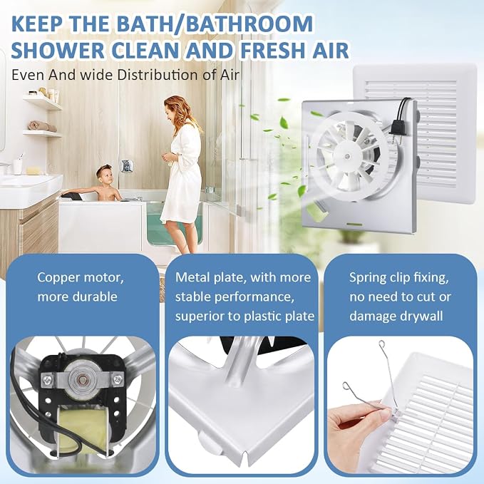 Kit rejilla y motor ventilador baño WKZO 696N-R02 miniatura 4