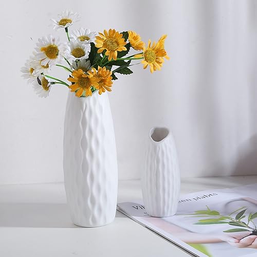 Miniatura 8 de Jarrón blanco con forma de corazón, decoración del hogar, florero de cerámica, florero seco, jarrón pequeño, accesorio para fotos de arreglos