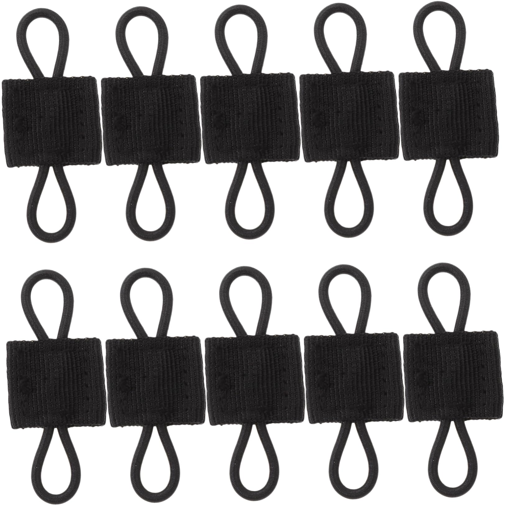 Toddmomy Fibbia Vincolante Fibbia Fissa in Piedi Titolare del Badge Banca di Potere Compatibili Fermanello Aggancio per Borse Chiusura A Mano Libera Nylon Black