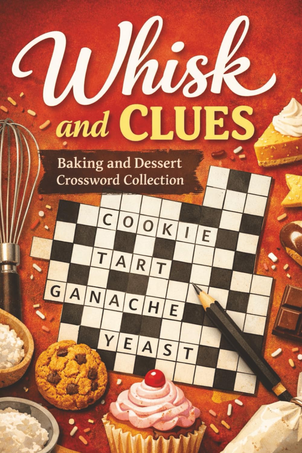 Whisk and Clues: Baking and Dessert Crossword Collection: A Cakes, Cookies, Pastries and Sweet Treats Crossword Puzzle Book for Home Bakers and Dessert Lovers