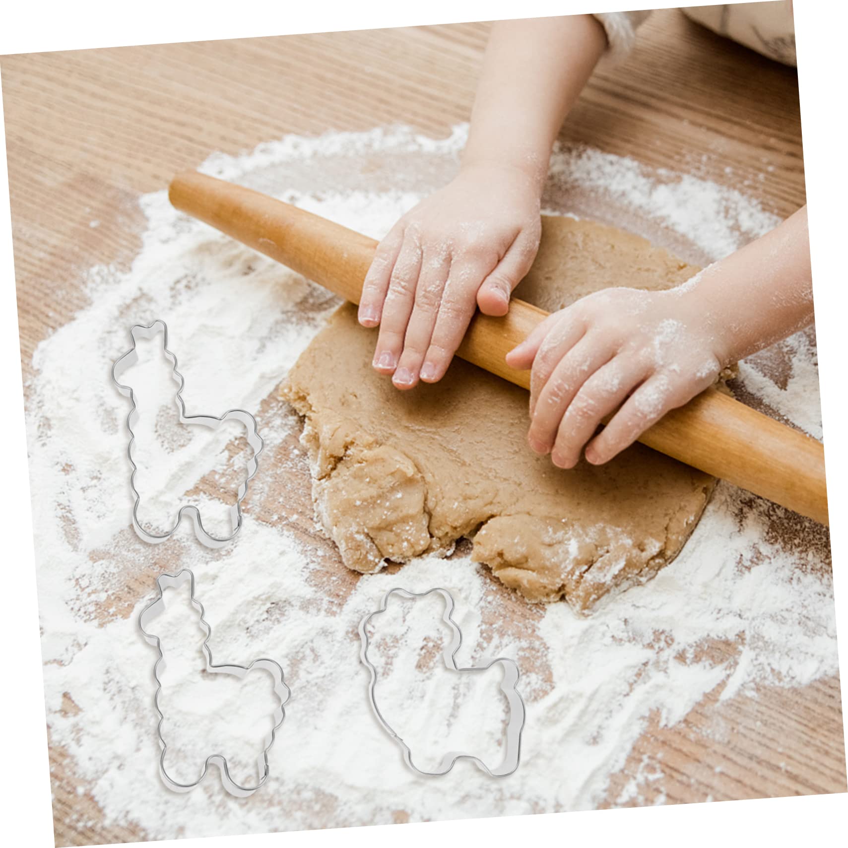 4 Pièces Lot De Formes Pour Pâtisserie Découpe Biscuits Fruits Motifs Variés