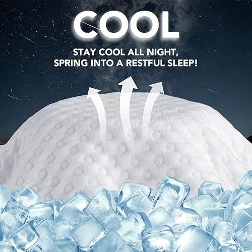Miniatura 5 de MTRRGH Almohada de enfriamiento lateral para dormir almohadas de espuma viscoelástica tamaño Queen para dormir almohadas de cama para dolor de