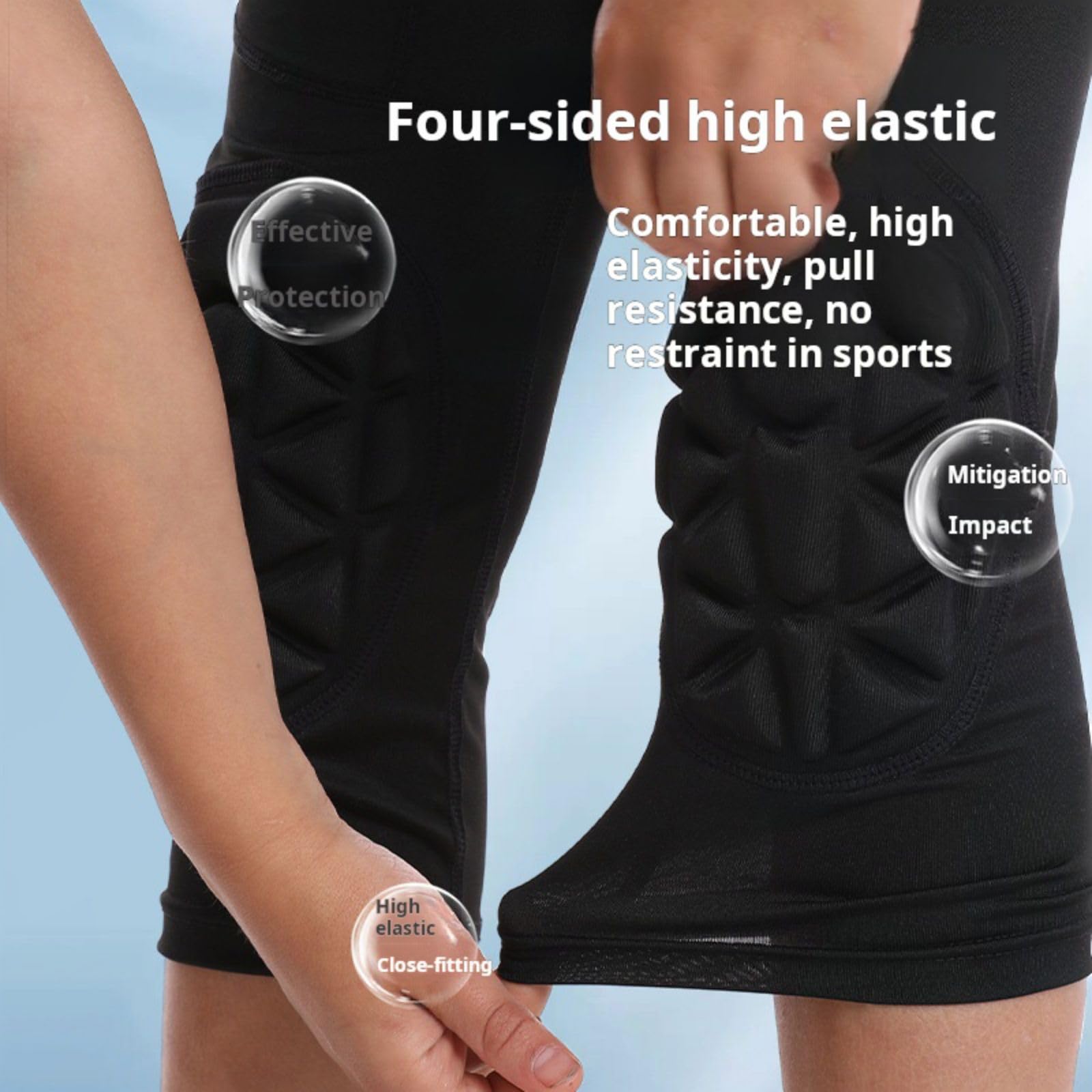Hotfiary Pantalones de compresión para niños jóvenes con Rodilleras para Baloncesto, Leggings de fútbol Acolchados 3/4 para niños Mallas Deportivas atléticas, Pantalones Inferiores de Portero
