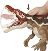 Jurassic World Extreme Chompin' Spinosaurus Dinosaur Action Figure, Huge Bite, Authentic Decoration, Movable Joints, Ages 4+