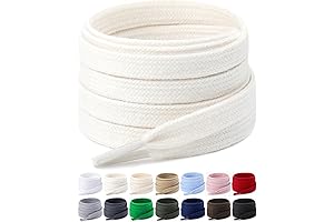 2 Pairs Flat Shoe Laces for Sneakers - Exquisite Cotton Lace
