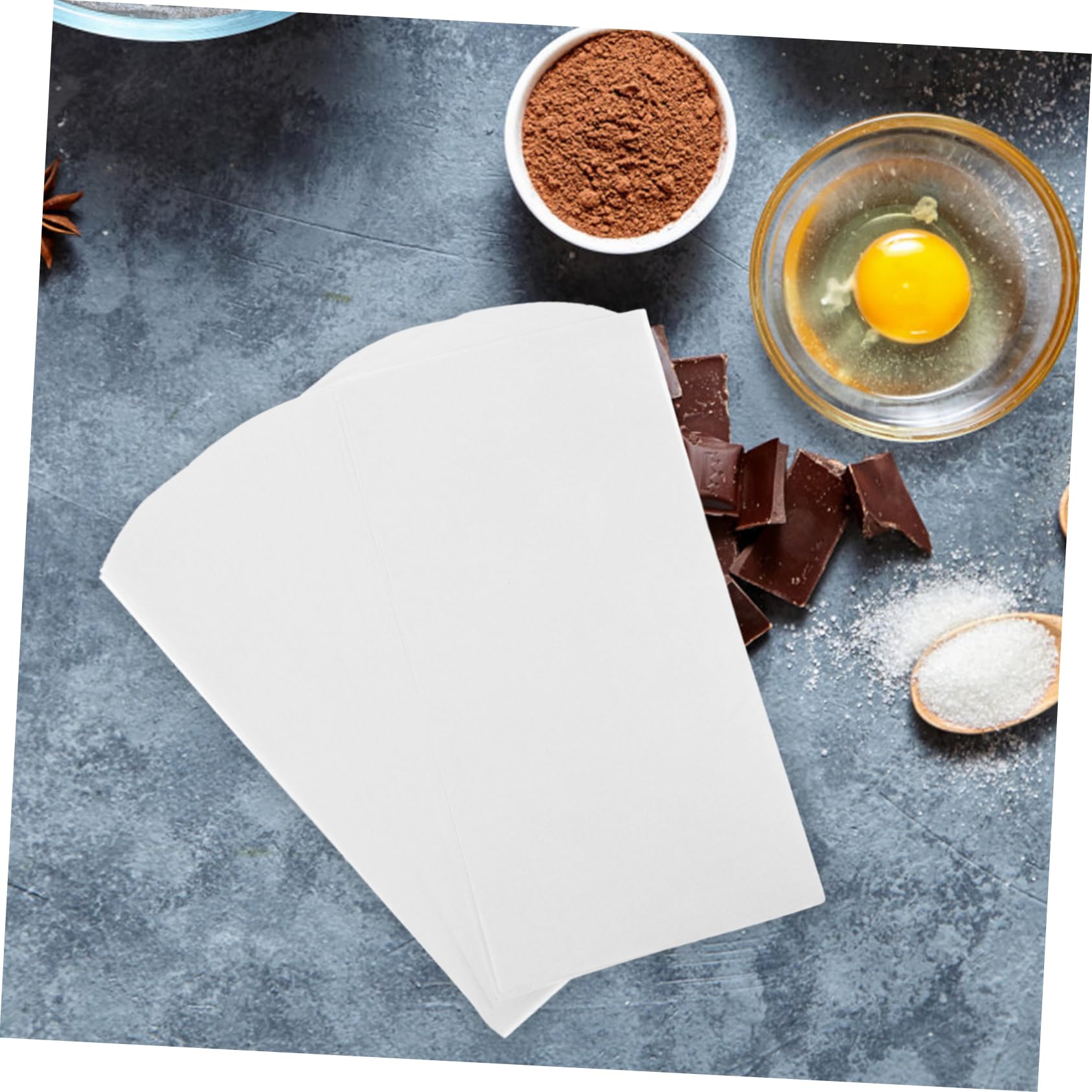 Feuilles de Papier Parchemin pour Plateau de Congélation, 300 Pièces Blanc