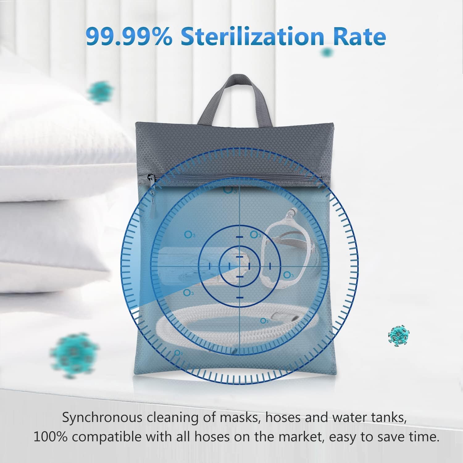Portable Cleaning Kit Machine with Large Household Cleaning Bag | Multi-Function Cleaner Machine for Travel | One-Step Starts | Easy, Efficient, Compatible