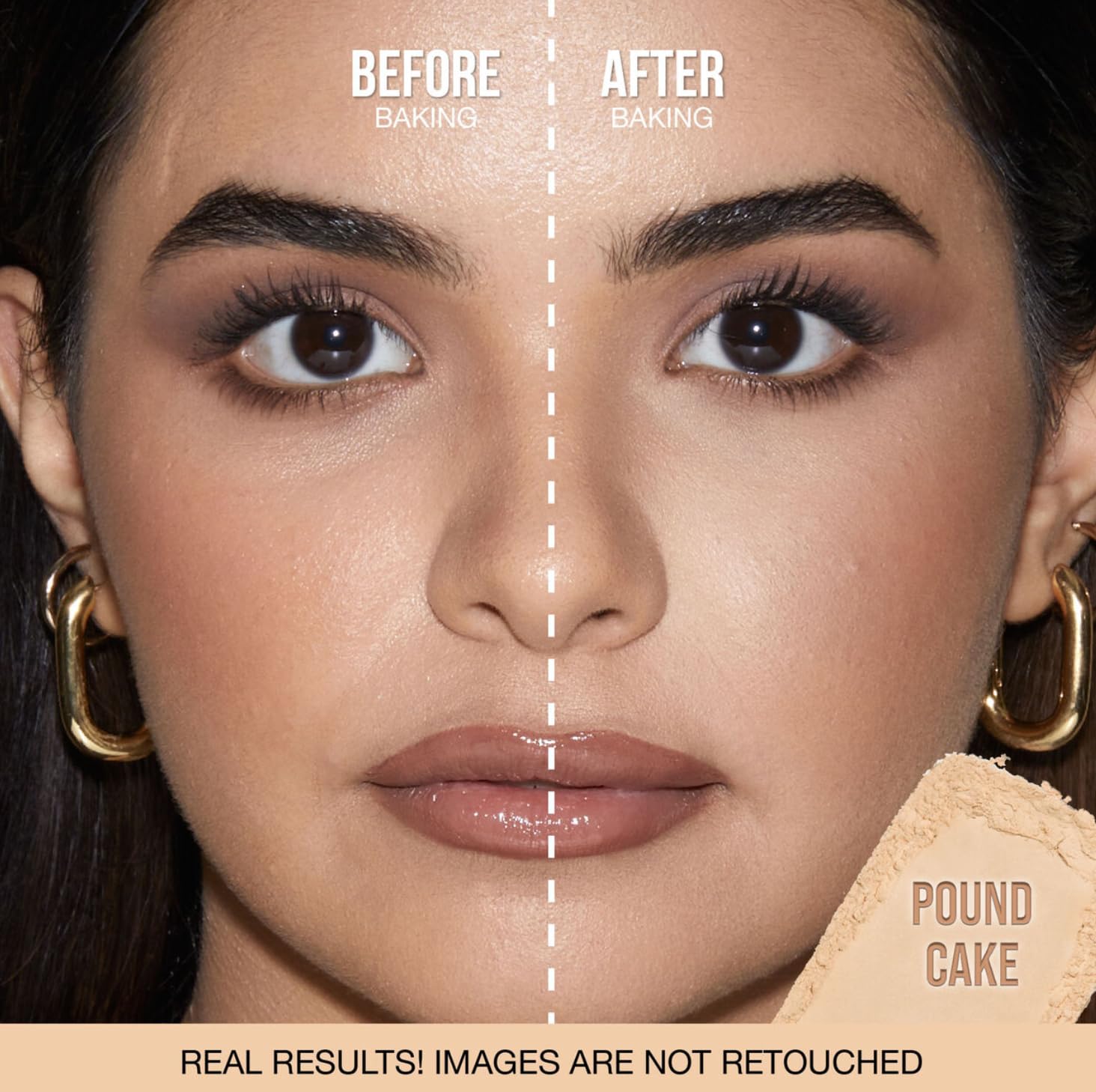Huda Beauty Easy Bake and Snatch COMPACT POWDER - POUND CAKE