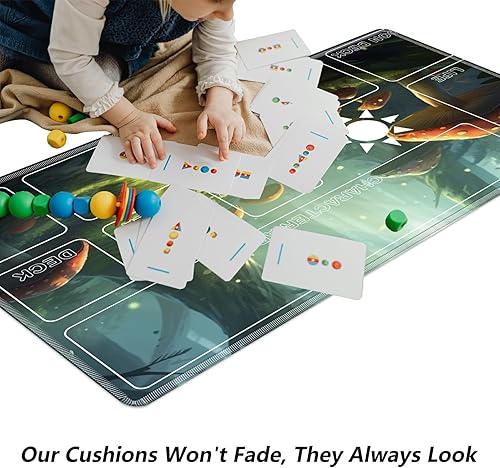 Miniatura 7 de Alfombrilla de mouse para TCG, tapete de juego, 23.6 x 13.8 pulgadas, tapete de juego para MTG RPG CCG, juego de cartas, tapete de mesa perfecto