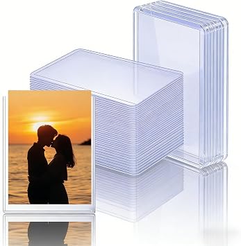 50 Counts Card Sleeves for Trading Cards, Soft Penny Card Sleeves,Premium Card Holder for Trading Sports Baseball Football Game Cards