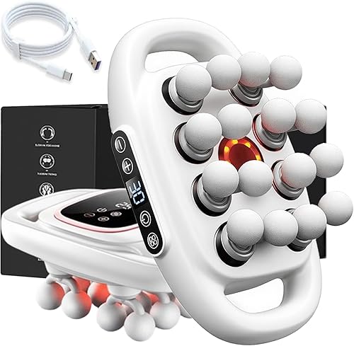 Miniatura 11 de Pistola de masaje de 16 cabezas de tejido profundo, pistola masajeadora de espalda para aliviar el dolor de tejido profundo con 9 modos, 30 16