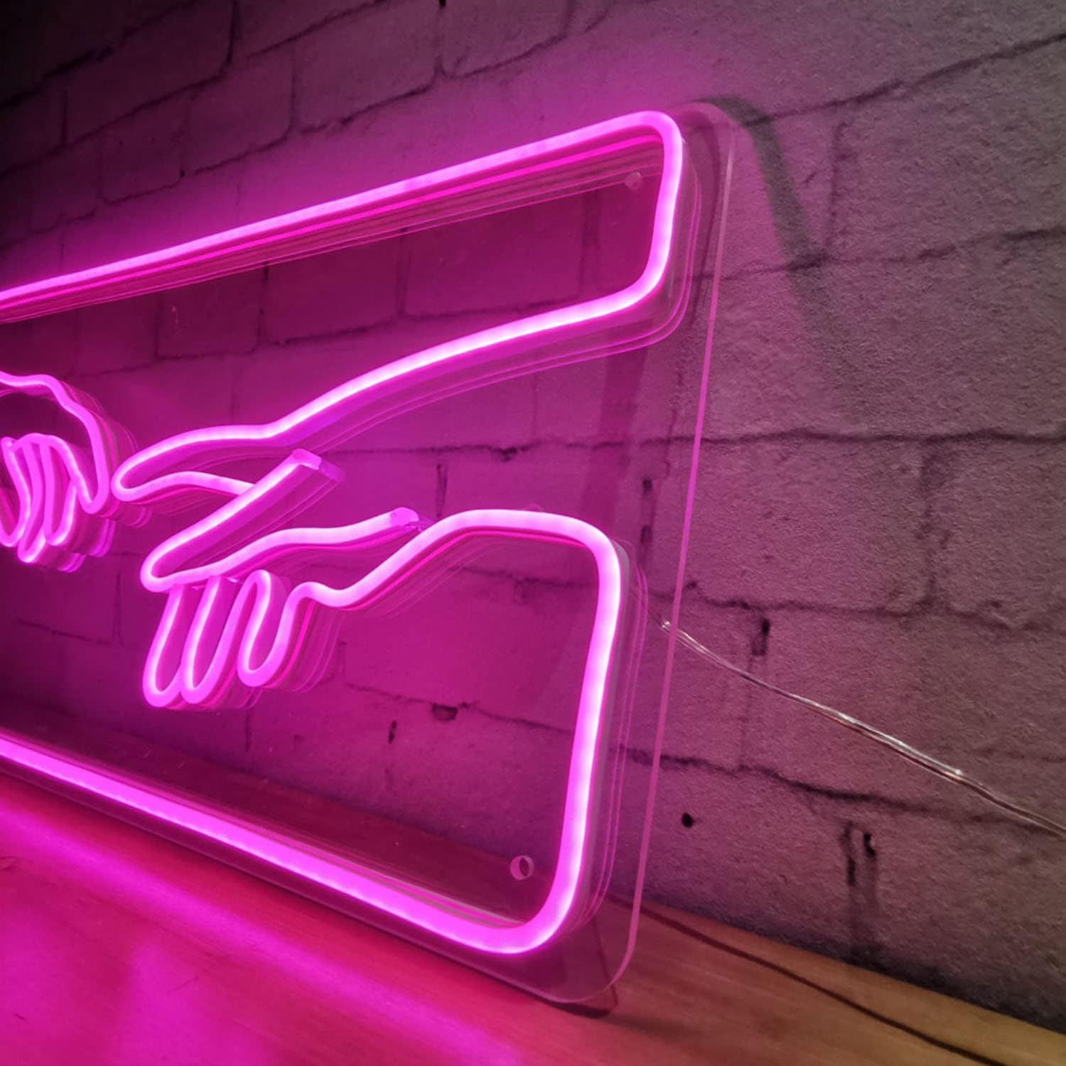 Led Neon Light Signs for Room Decor Beer Bar Club Bedroom Office Hotel Pub Cafe Birthday Wedding Engagement Party Wall Hanging Decoration (Pink)
