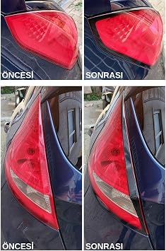 Graficar Design Ford Fiesta MK6 ile Uyumlu Stop Çerçeve Sticker Kolay Uygulama Uzun Ömürlü, Mat Siyah