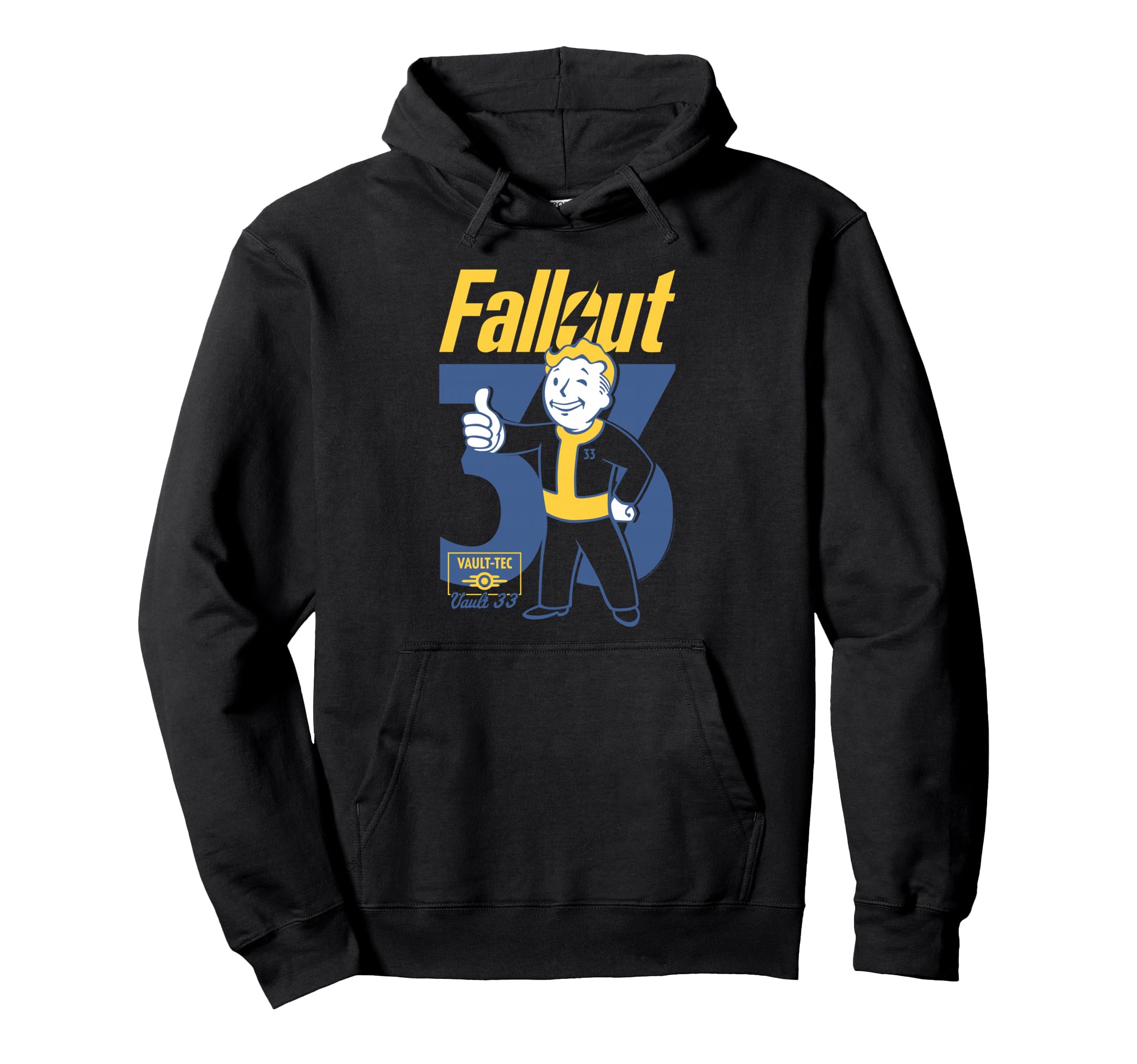 Fallout TV Series 33 Vault Boy Pose Vault-Tec Pullover Hoodie