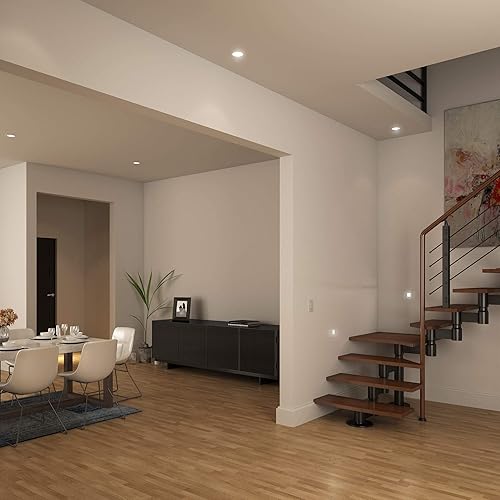 Miniatura 5 de DALS Lighting LEDSTEP002D-WH - Luz LED empotrable vertical para interiores y exteriores, 3 pulgadas, color blanco