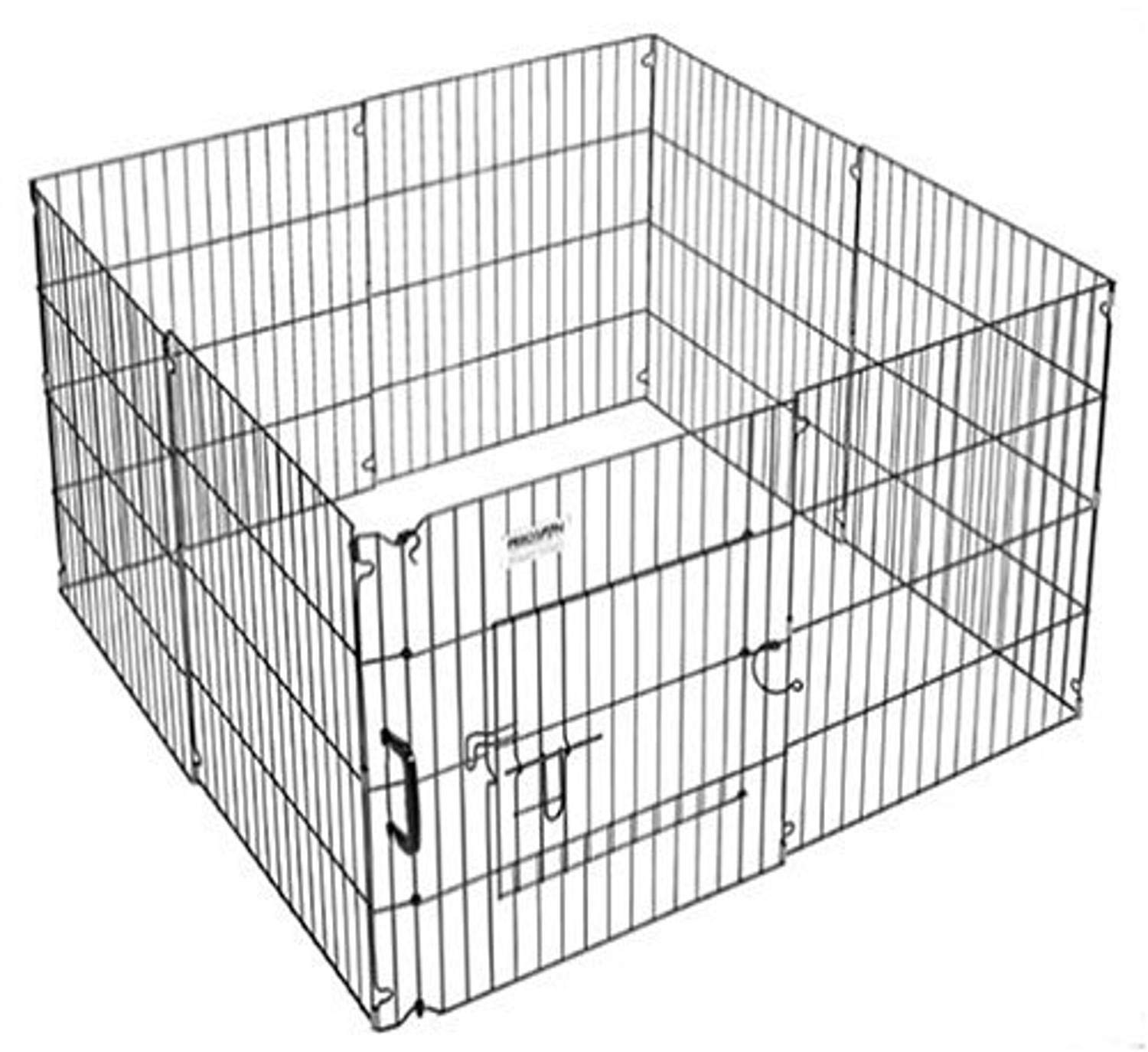 Precision Pet 24 in. Ultimate ExPen Black Boxed Amazon.in Pet Supplies