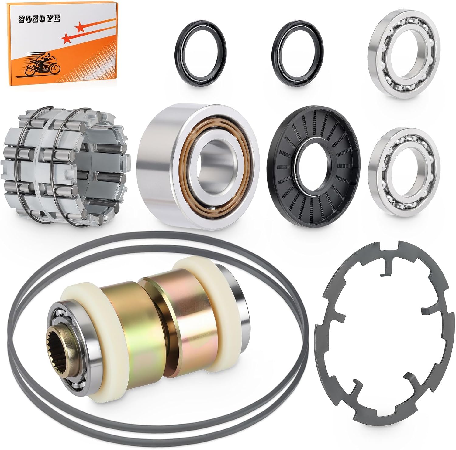 Front Differential Rebuild Kit W/Output Hub Assembly For Polaris Ranger RZR 570 800 900 Brutus HD Sportsman ACE 325 570 2011-2018 3235169 3235263