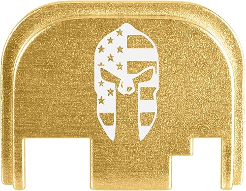 NDZ Performance Placa de Cubierta Trasera del Deslizador para Glock Gen 1-4 9 mm.40 S&W.357 SIG 10 mm.45 Gap, Grabado Láser Anodizado de Aluminio,