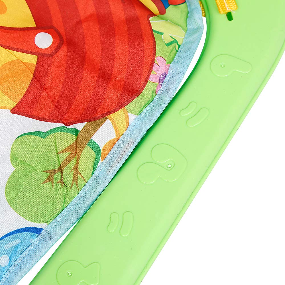 Tapis d'éveil Bébé avec Musique et Lumières, Jouets éducatifs pour 0-26 Mois, Salle de Gym Piano avec Jouets Suspendus