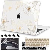 Vista 13 de Teryeefi para MacBook Pro Funda de 13 pulgadas 2022 2021 2020-2016 A2338 M2/M1 A2251 A2289 A2159 A1989 A1706, Funda rígida transparente para laptop
