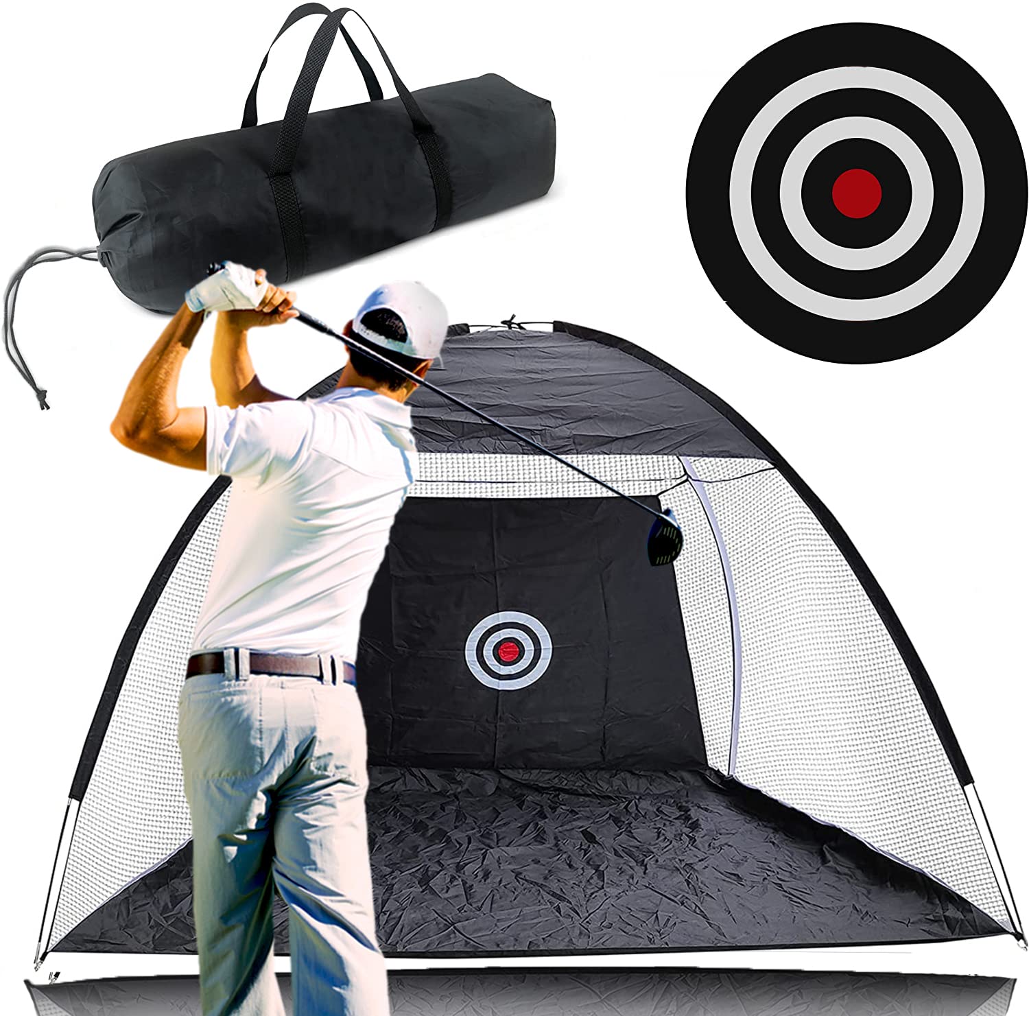 Buy Golf Nets for Backyard Driving with Carry Bag and Target, 10ft x