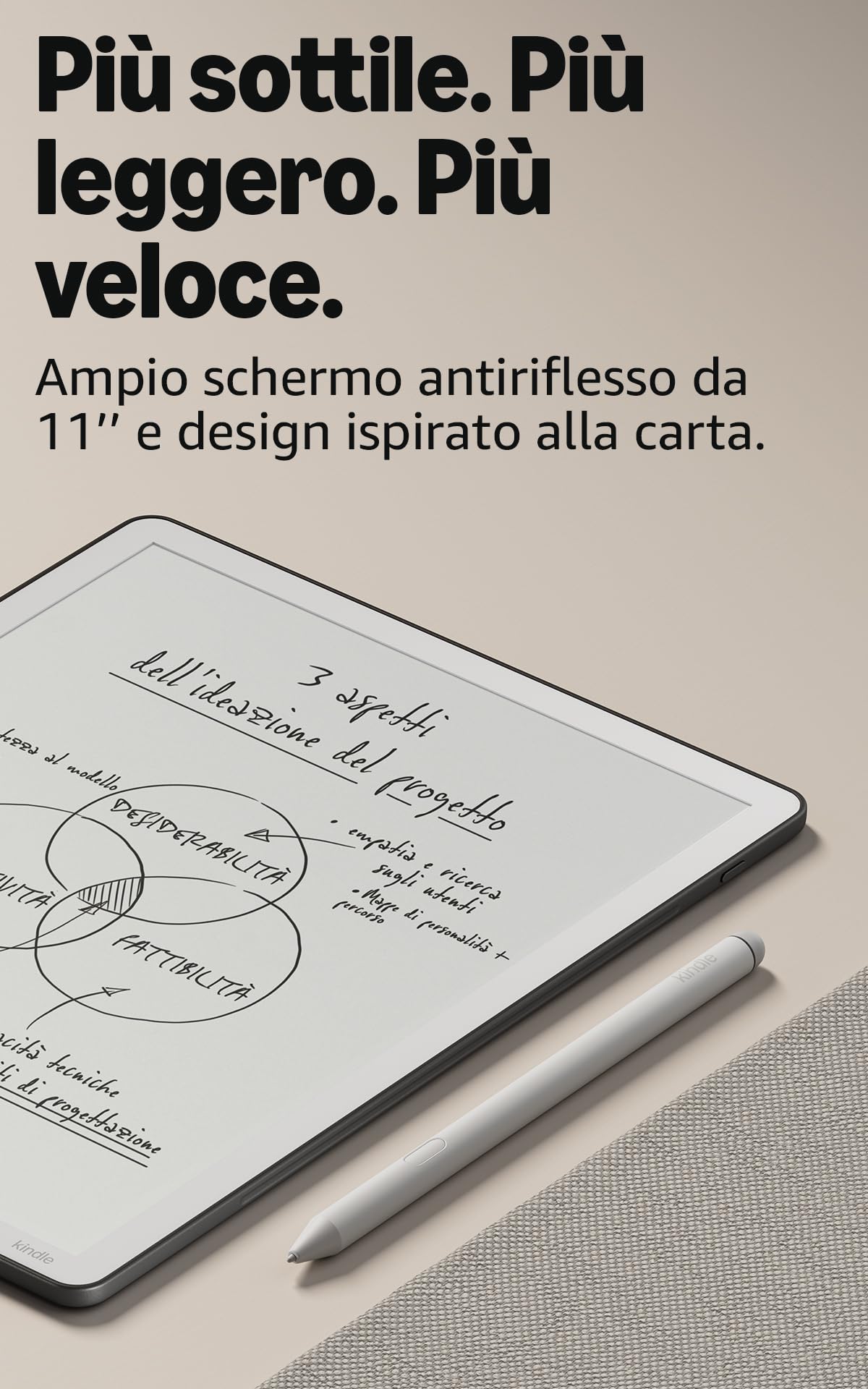 Amazon Kindle Scribe 64 GB (Grafite) + Penna Premium + Custodia | In pelle di prima qualità (Porpora) + USB-C Caricabatterie