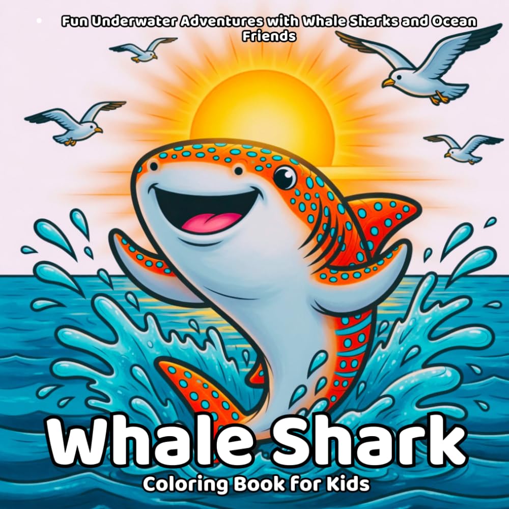 Whale Shark Coloring Book: Fun Underwater Adventures with Whale Sharks and Ocean Friends for Kids