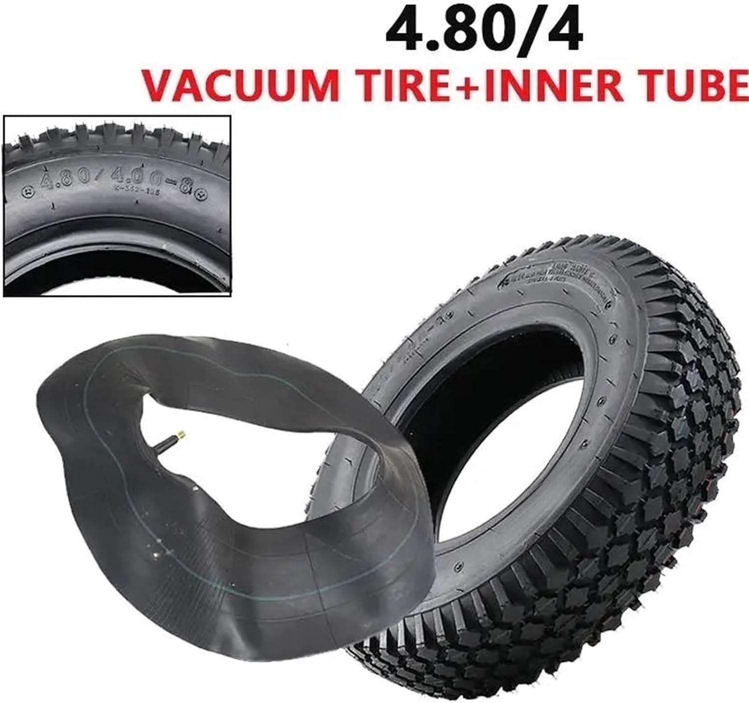 Vacuum Tire 4.80/4.00-8 Trailer High Speed Inner Tube Agricultural Vehicle Heavy