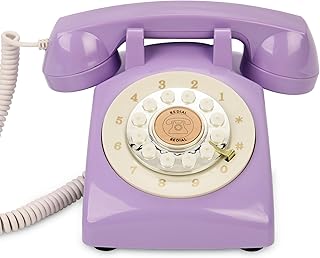 Audio Guest Book Wedding Phone, Preserve Your Special Occasions, Customized Audio Messages, Like Leaving A Voicemail Message, for Wedding, Party, Confession (Art Deco, Purple)