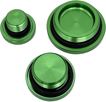 Engine Timing Caps Oil Filler Plugs & Crankcase Cover Kit for Kawasaki