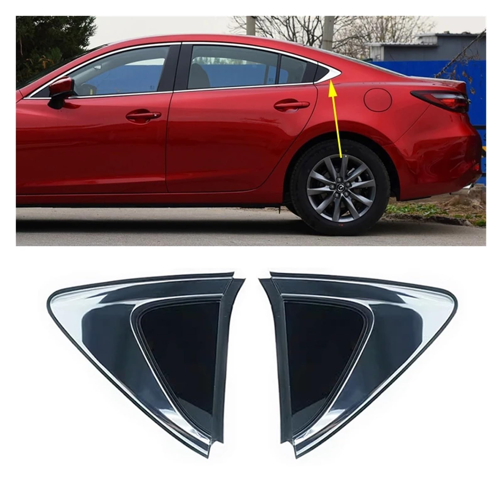 Dla Mazda, dla 6 Atenza 2014-2020, tylne drzwi samochodu szkło