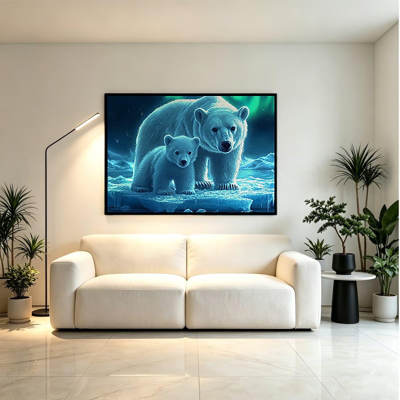 5D kwadratowy obraz diamentowy zwierzę 60x80cm-36343