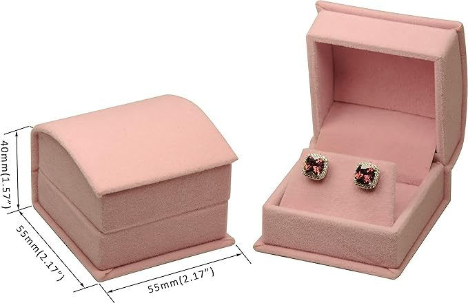 Estuche Joyería Terciopelo Rosa 1 miniatura 2