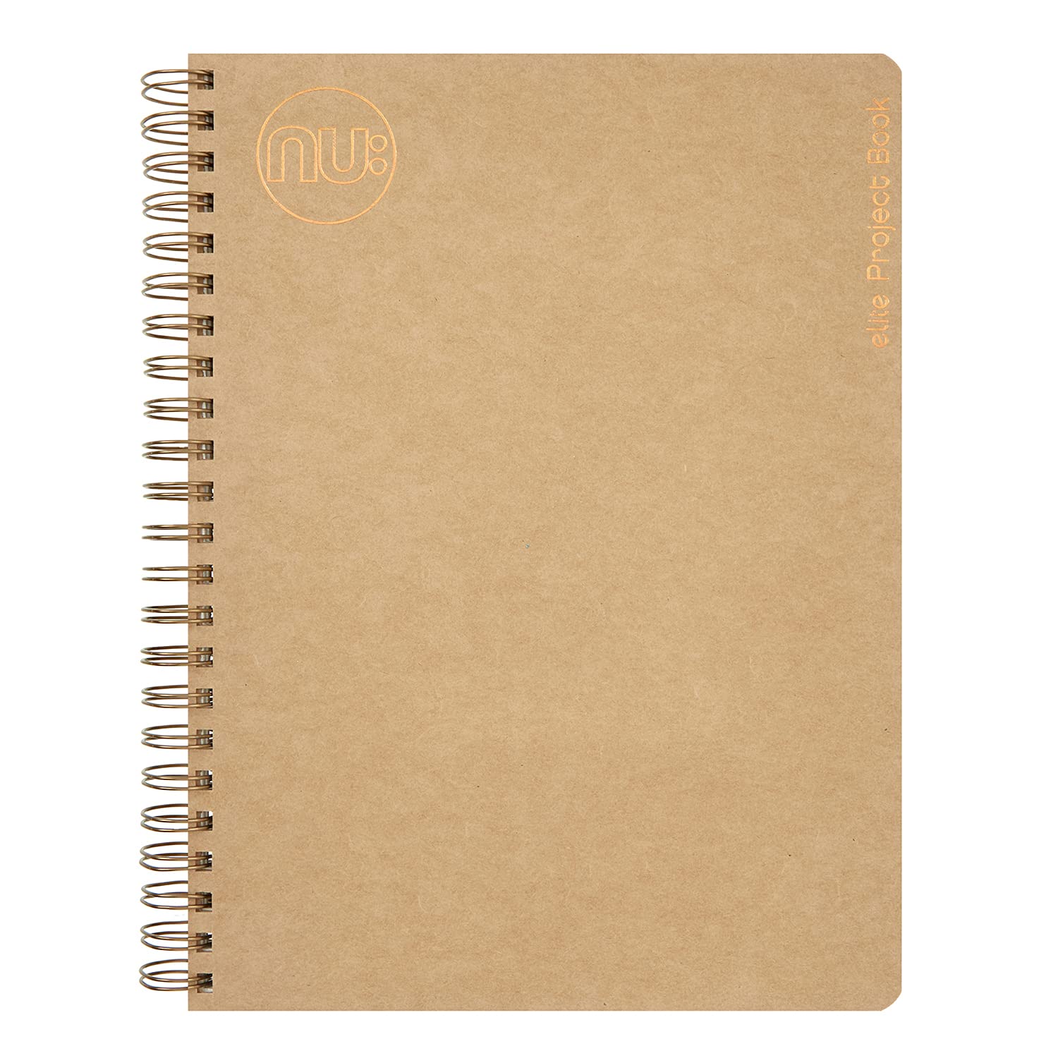 Nu Notebooks - Kraft Range - Manilla Wire Bound A5 Project Book - Stationery Notebooks - Professional Notepad - 160 Pages