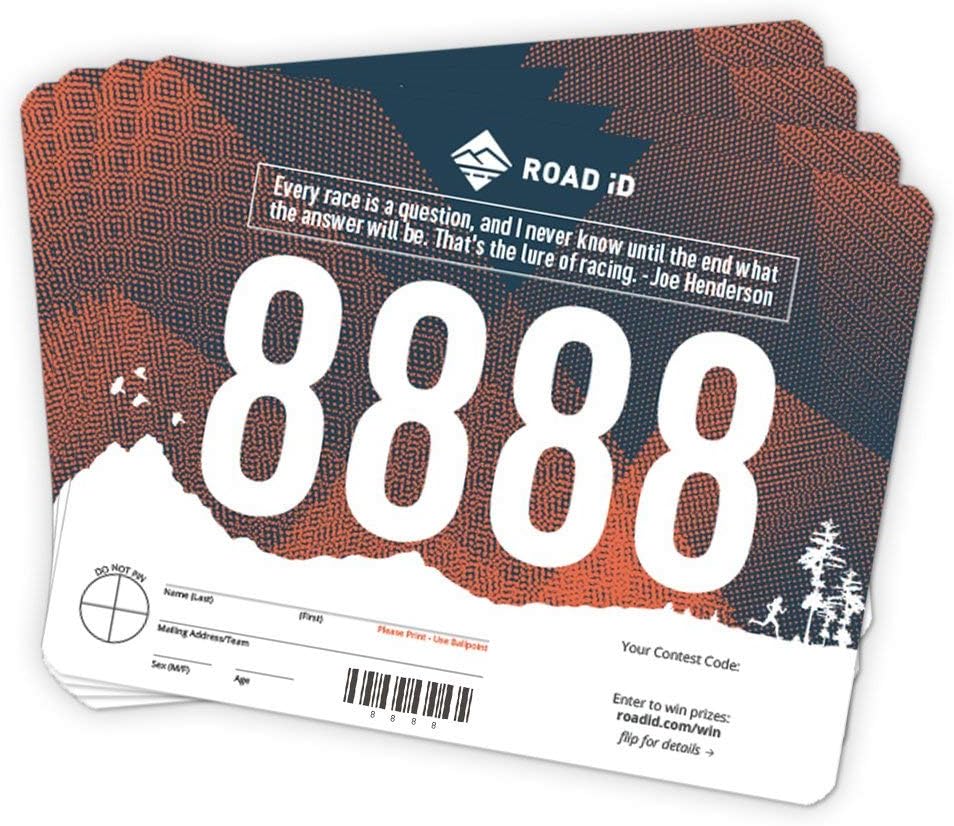 Road ID Running Bibs - Race Bibs, Race Numbers, Sports Bibs, Running Tags, Race Tags 301-400