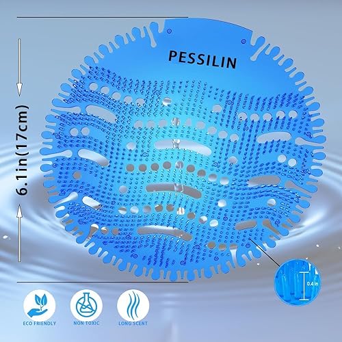 Miniatura 2 de Desodorizador de pantalla urinaria, alfombrillas para baño de hombres (9 unidades), pasteles de orina húmedos y secos con ambientador de olor a