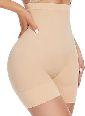 YADIFEN Tummy Control Shapewear Shorts for Women, High-Waisted Thigh Slimmer Girdles