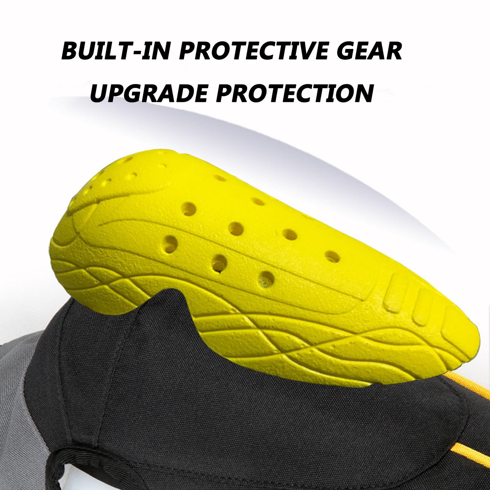 Calentadores de Piernas de Ciclismo de Invierno, Rodillera Deportiva Térmica de Invierno Anti Viento Equipo de Protección Incorporado Advertencia Reflectante Impermeable y Antiincrustante 1 par