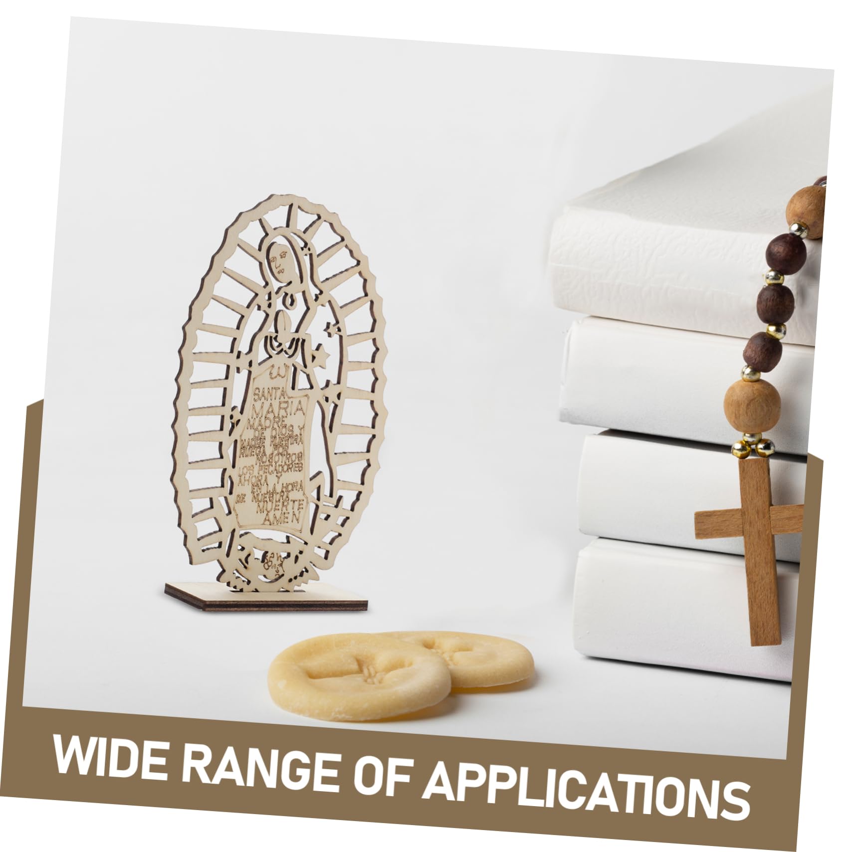 16stücke Teiliges Holz-mittelstück Für Tauf-dekorationen Elegante Tischdeko Für Religiöse Feiern Hochzeiten Und Taufen Kunstvolles Design Mit Religiösem Symbolismus