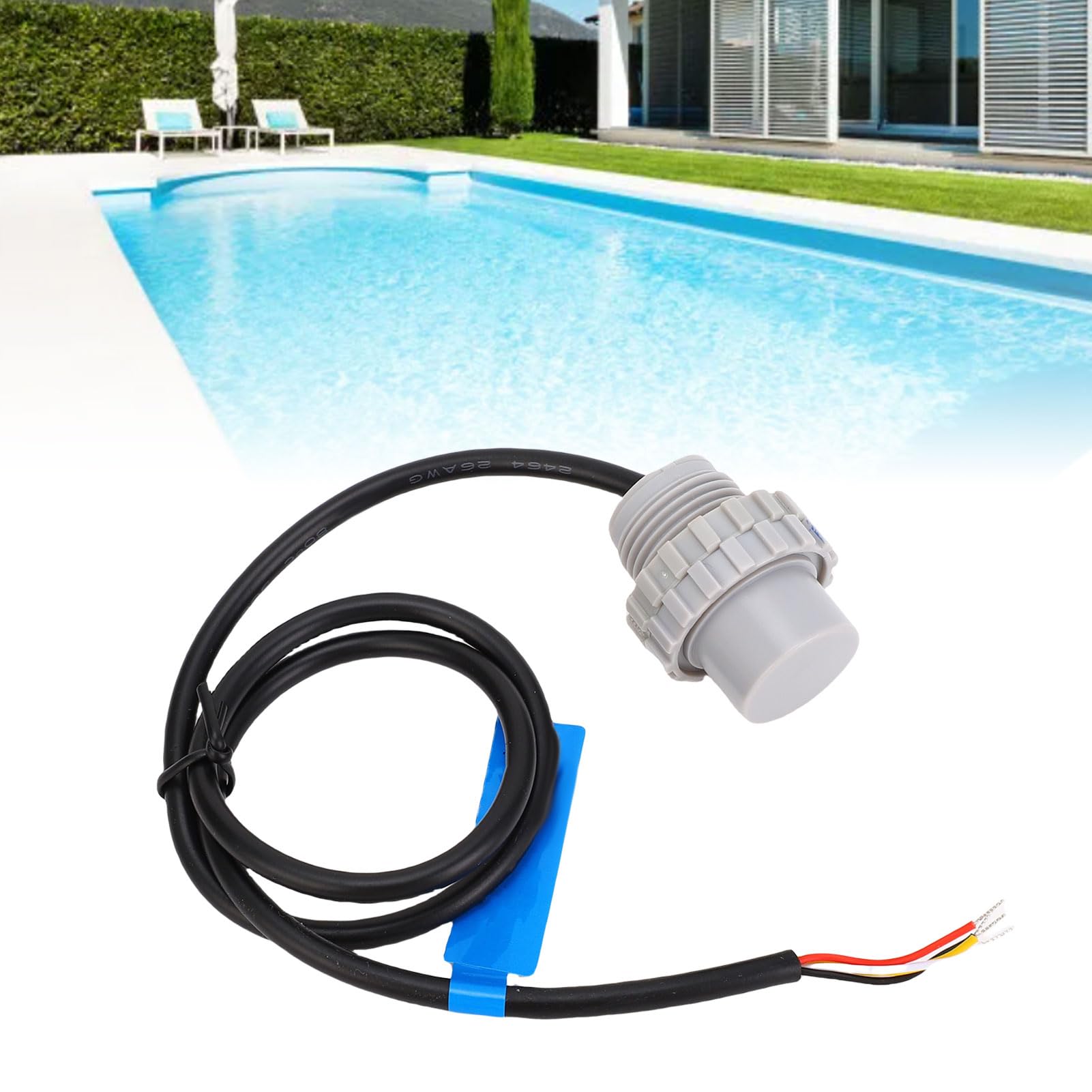 Ultraschall -Unterwasser -Hindernisvermeidungssensor, Geringe Größe, Niedrige Blindzone, IP68 Wasserdicht, 10m Erkennung, Geeignet für Unterwasserroboter, Moduladresse und (DYP-L08B504W-V2.0)