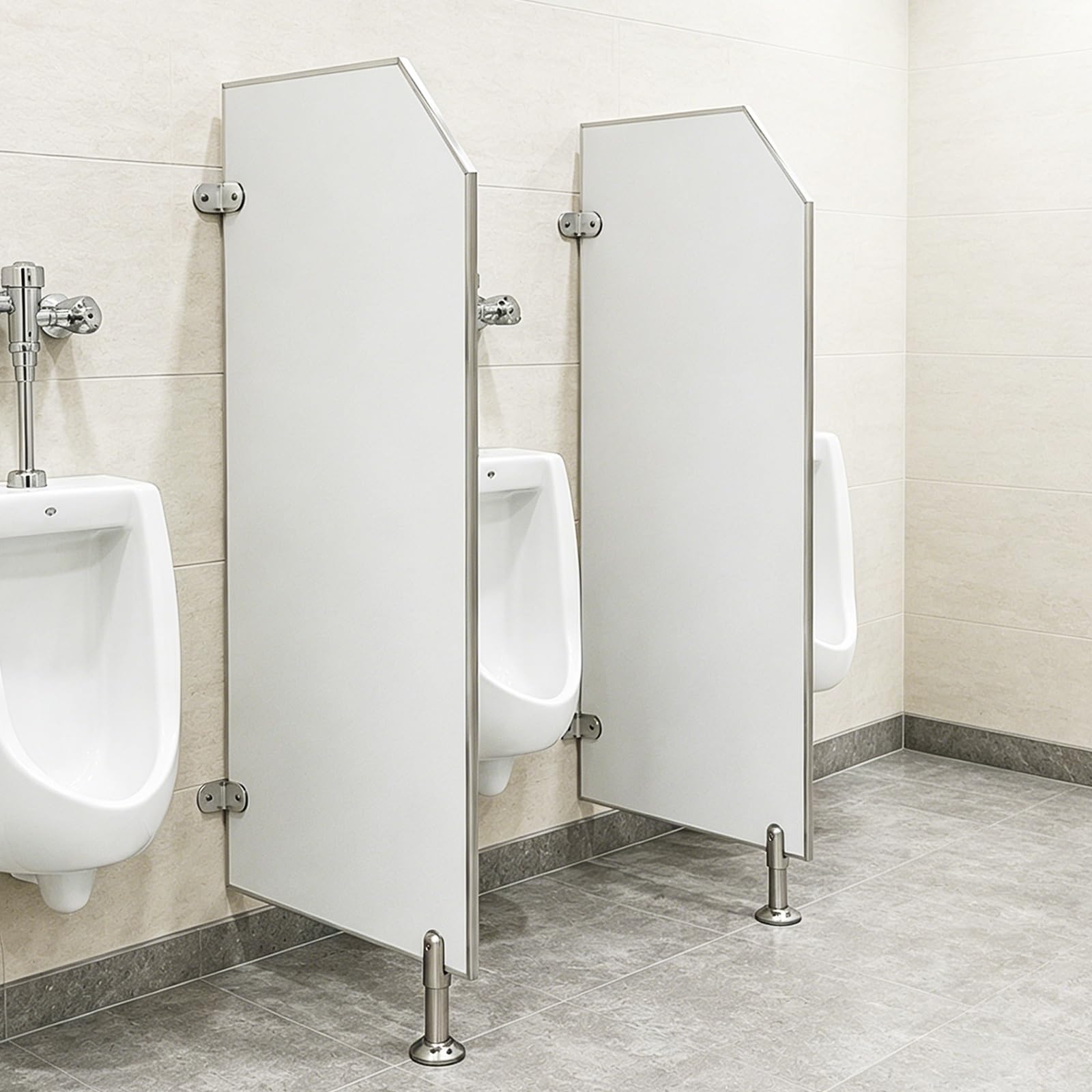 Yqyc 47.5in High Urinal Partition Screen, Privacy Panel for Public Restrooms, Modern Floor-Mounted Toilet Partition Wall for Hotels & Station(2 PCS)