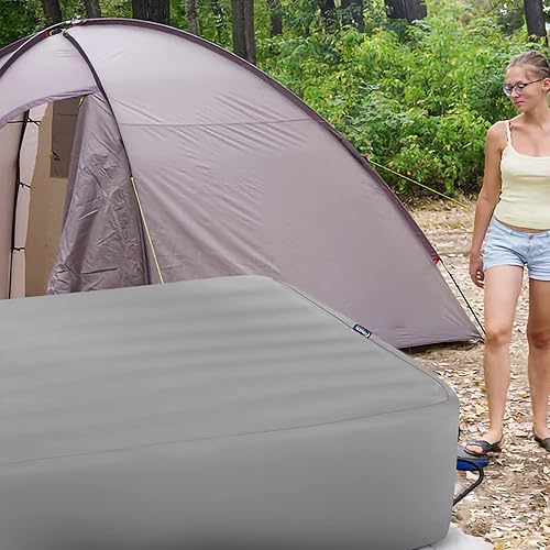 Miniatura 6 de Sábana bajera tamaño Queen, ultra suave, solo sábana bajera, se adapta a colchón de aire y colchón grueso con parte superior acolchada hasta 24