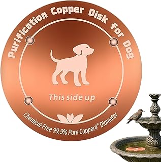 銅製バードバス用 | 10cm銅補強ユニバーサルディスク,鳥の水飲みボウル | 家庭用 庭用 裏庭用 中庭用 鳥小屋用 餌場用 造園用 文鳥用