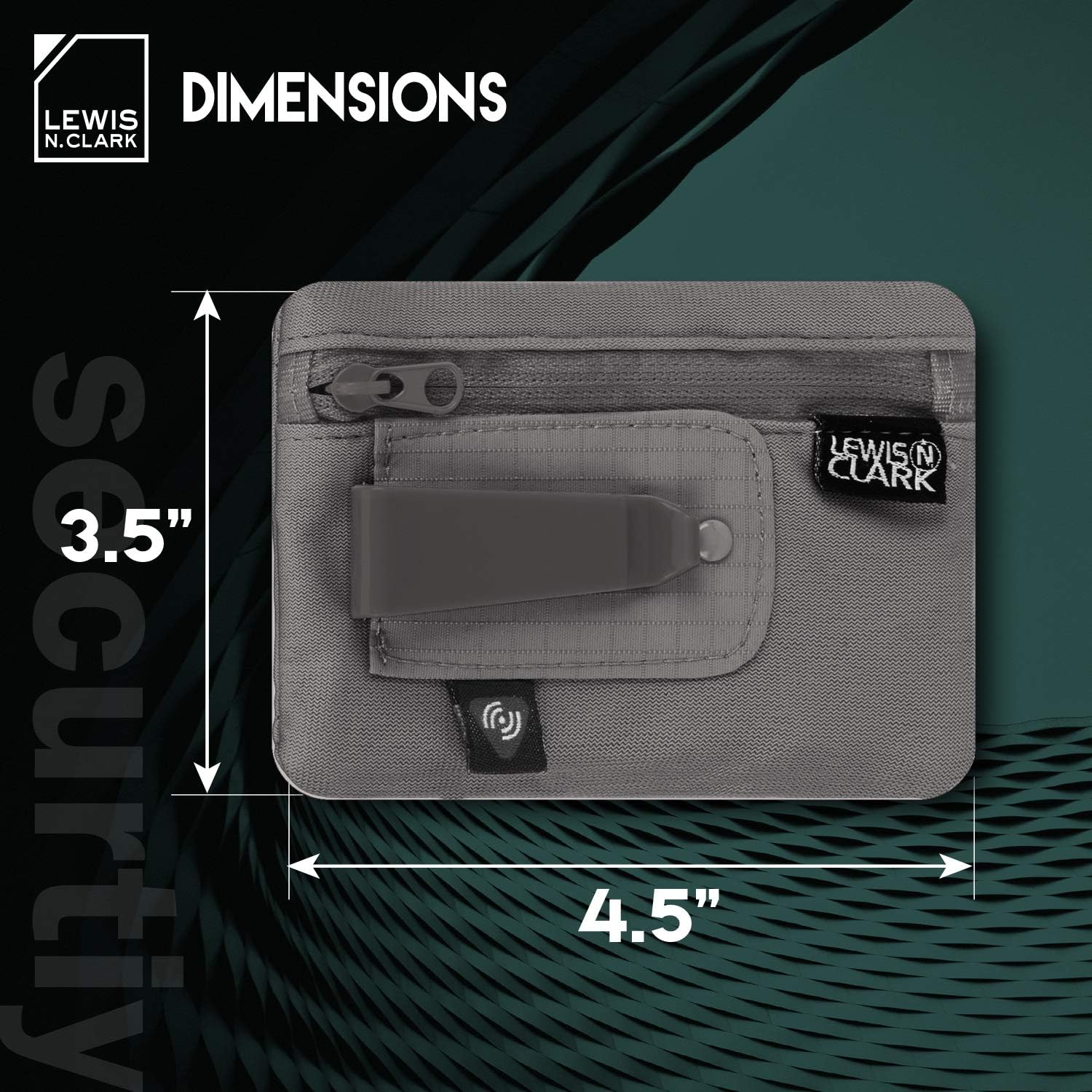  | Lewis N. Clark RFID-Blocking Hidden Clip Stash Travel Belt Wallet, Brown, One Size | Travel Wallets